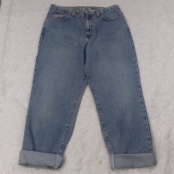 𝅺Calvin Klein Vintage Double Stone Wash High Rise Five Pocket Straight Leg Jean - Picture 2 of 15